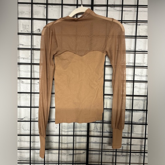 Intimately Free People Mesh Top Tan - Picture 2 of 5